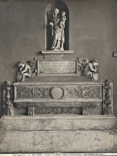 Alinari, Fratelli — Napoli - Certosa di S. Martino. Tomba di Enrico Puderico. (Giov. da Nola, XVI secolo.) — insieme